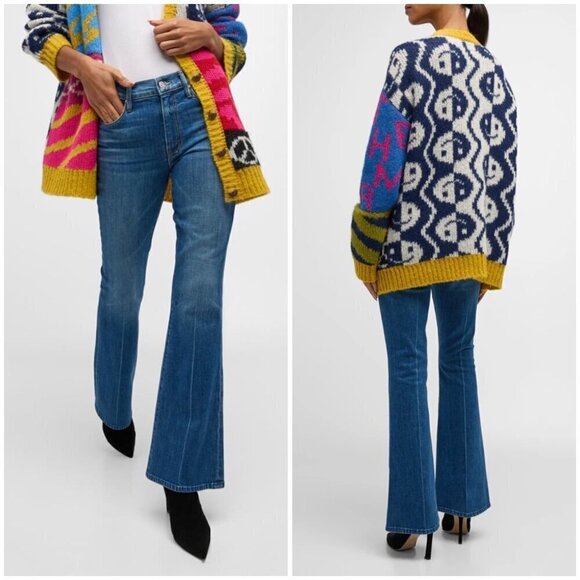 💕MOTHER SUPERIOR💕 The Weekender Flare Jeans ~ It's A Small World 30 NWOT - Picture 8 of 16